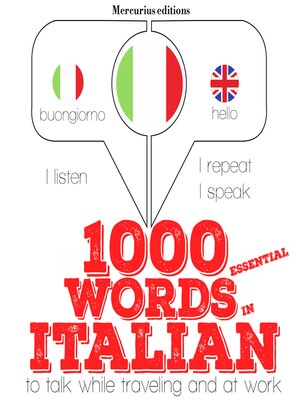cover image of 1000 essential words in Italian